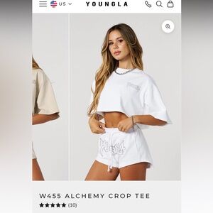 YoungLa alchemy cropped tee